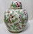 Vintage Hand-Painted Chinese Famille Rose Porcelain Ginger Jar With Lid – Large Peach & Floral Pattern For Sale - Image 4 of 13
