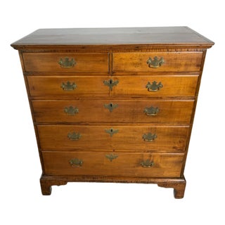 Maple Chippendale Six Drawer Chest For Sale