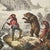 Cabin Antique Lithography Print Depicting a Bear Hunt 19th Century For Sale - Image 3 of 7