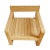 Contemporary Outdoor Modern Teak Club Chair For Sale - Image 3 of 8