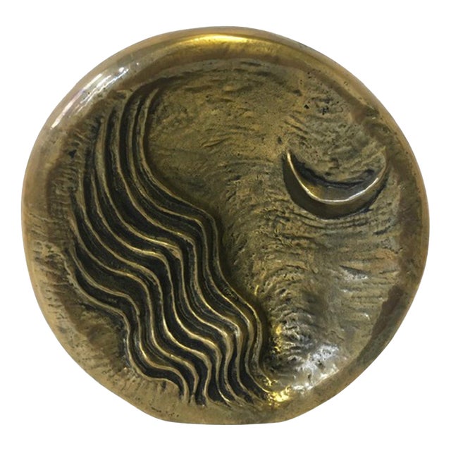 Postmodern Abstract Moon Sculpture in Bronze by Maurizio Bonora, Italy, 1985 For Sale