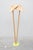 1950s Mid-Century Modern Bamboo Floor Lamp with Yellow Metal Base, 1959 For Sale - Image 5 of 10