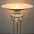 Metal Neo Classic Forged Floor Lamp with Metal Shade and Stone Base, 1970s For Sale - Image 7 of 8