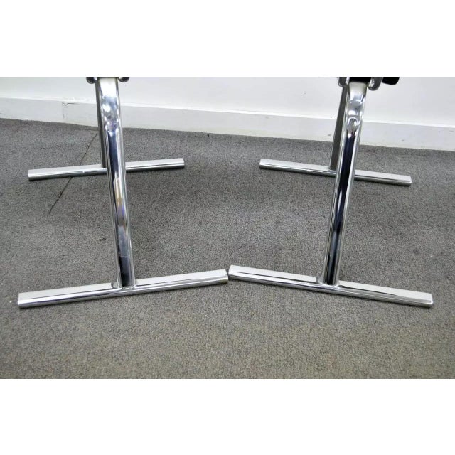 Mid 20th Century Stendig Mid Century Modern Sculptural Chrome Stacking Side Chairs - Set of 8 For Sale In Philadelphia - Image 6 of 10