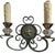 Pair of Antique Art Deco French Bronze Wall Light Sconces.
