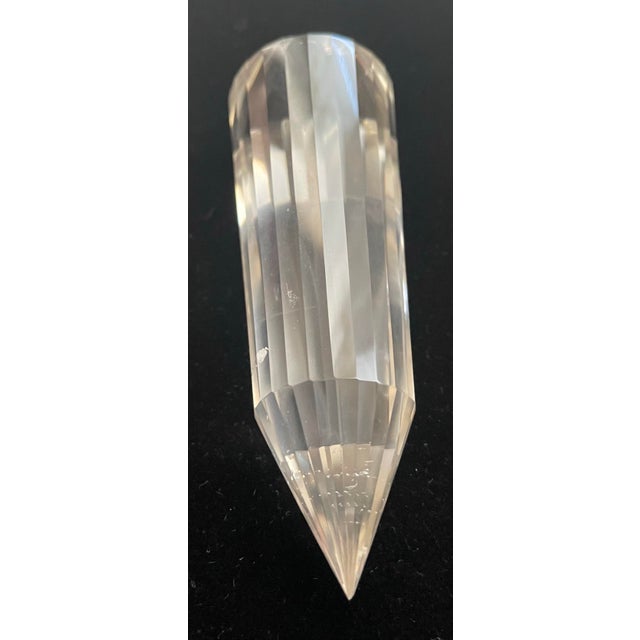 Early 21st Century Authentic Vogel Crystal Specially Cut, Double-Terminated Natural Quartz Wand. 208.26 G For Sale - Image 5 of 8