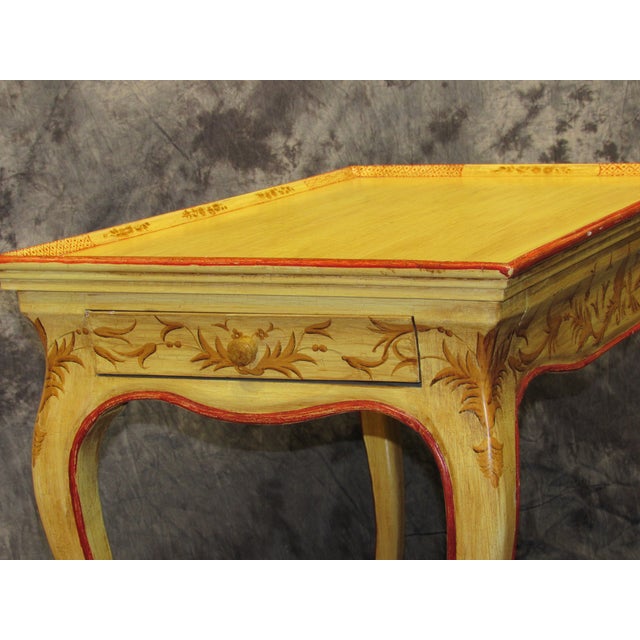 Italian Vintage Hand Painted End Table Chairish
