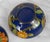 Blue Vintage Chinese Cloisonne Blue Enamel Floral Round Storage Box For Sale - Image 8 of 8