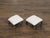 Brass Pair of Vintage French Steel and Brass Footstools with Custom Linen Upholstery For Sale - Image 8 of 11