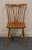American High End Vintage Solid Hard Rock Maple Colonial Early American Fiddleback Duxbury Dining Side Chair 620-911 For Sale - Image 3 of 10
