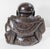 Early 20th Century Early 20th Century Chinese Carved Hardwood Buddha Budai Figure With Silver Wire Inlay For Sale - Image 5 of 12