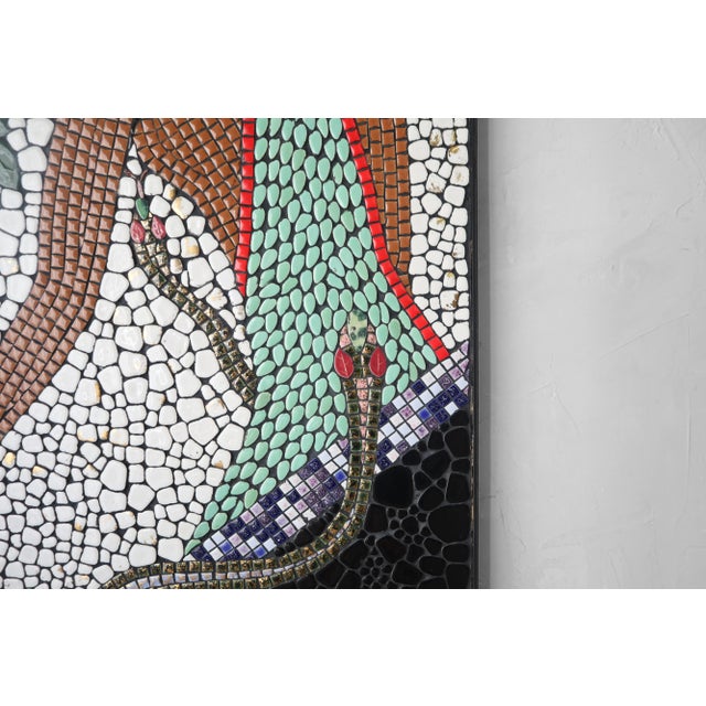 6.5ft Mid Century Egyptian Goddess Mosaic For Sale In Las Vegas - Image 6 of 9