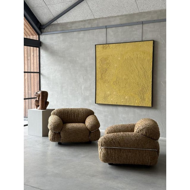 Sesann Armchairs by Gianfranco Fratinni, Set of 2 For Sale - Image 9 of 9