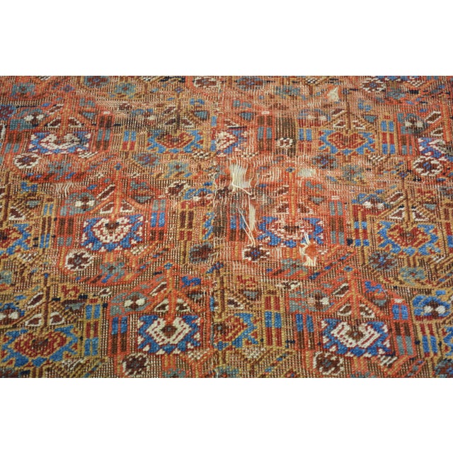 1910s Antique Hand Knotted Wool Rug, 4'x5'5" For Sale - Image 5 of 5