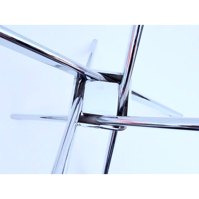 Space Age Coffee Table in Chrome and Glass, 1960s For Sale - Image 10 of 12
