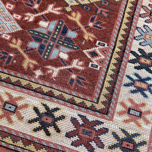 Textile Yalameh Rug with Fine Geometric Pattern by Ignoto For Sale - Image 7 of 11