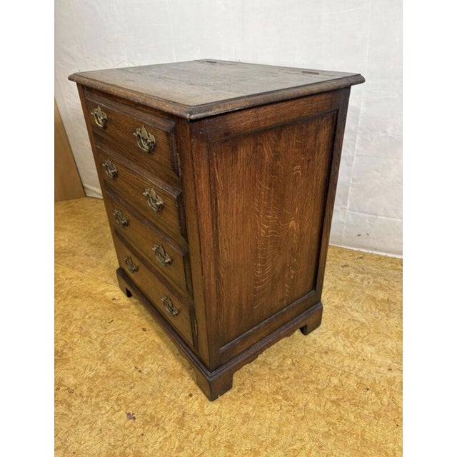 Vintage Antique-Style Record Cabinet with Drawers, 1970s For Sale - Image 6 of 10
