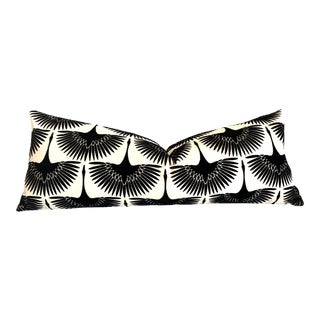 Black Swan Pillow Cover- Extra Large Lumbar 14x36 For Sale