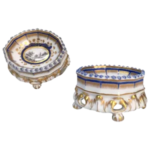19th Century Nymphenburg Master Salt Cellars - A Pair