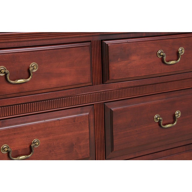 Durham Cherry 8 Drawer Dressing Chest For Sale - Image 11 of 15