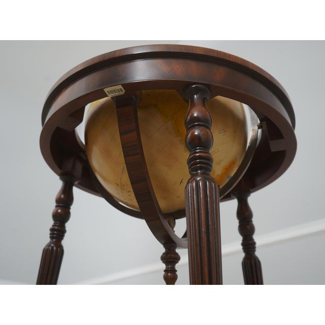 Maitland Smith English Style Mahogany Globe on Stand For Sale - Image 15 of 16