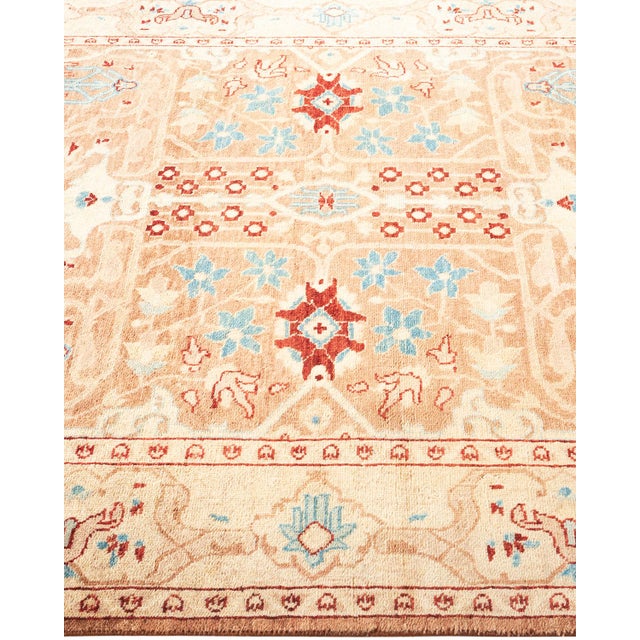 Solo Rugs Eclectic Hand-Knotted Area Rug - Yellow, 4' 1" x 6' 2" For Sale - Image 4 of 8