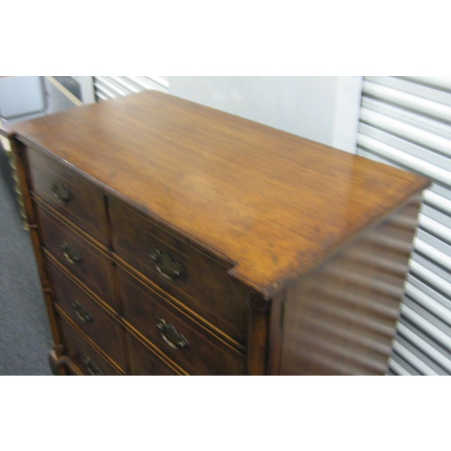 Wood Yorkshire House British Colonial Style Burlwood Entertainment Chest / Media Cabinet, Attributed For Sale - Image 7 of 7