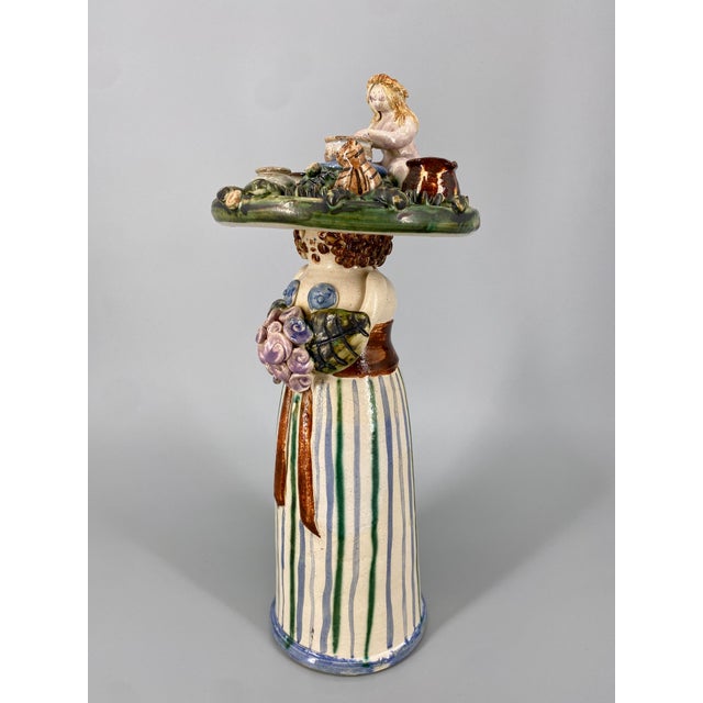 Annette Ody, Studio Ceramic Figure, 1970s, Ceramic For Sale - Image 3 of 15