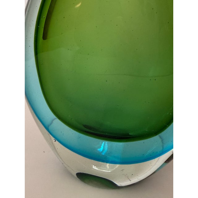 Murano Sommerso Teardrop Sculpture For Sale - Image 9 of 12