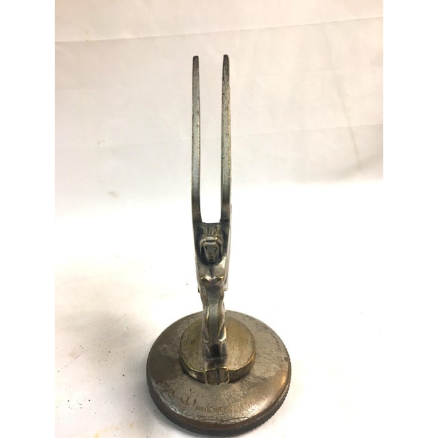 1920s Art Deco "Centauride" or "Centauresse L'Éclair" Car Mascot Hood Ornament For Sale - Image 5 of 11