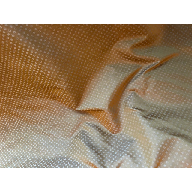 This stunning fabric features a subtle ombré gradient that transitions from amber-gold to champagne beige, with a...