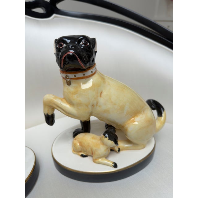 Chelsea House Inc Chelsea House Charming Grumpy Ceramic Pugs For Sale - Image 4 of 8