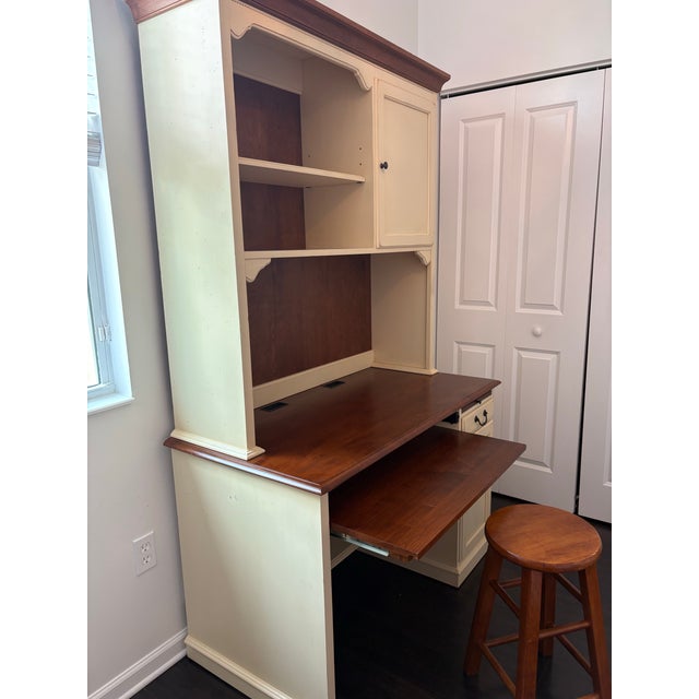 Ethan Allen Ethan Allen Country Crossings Desk With Hutch For Sale - Image 4 of 7