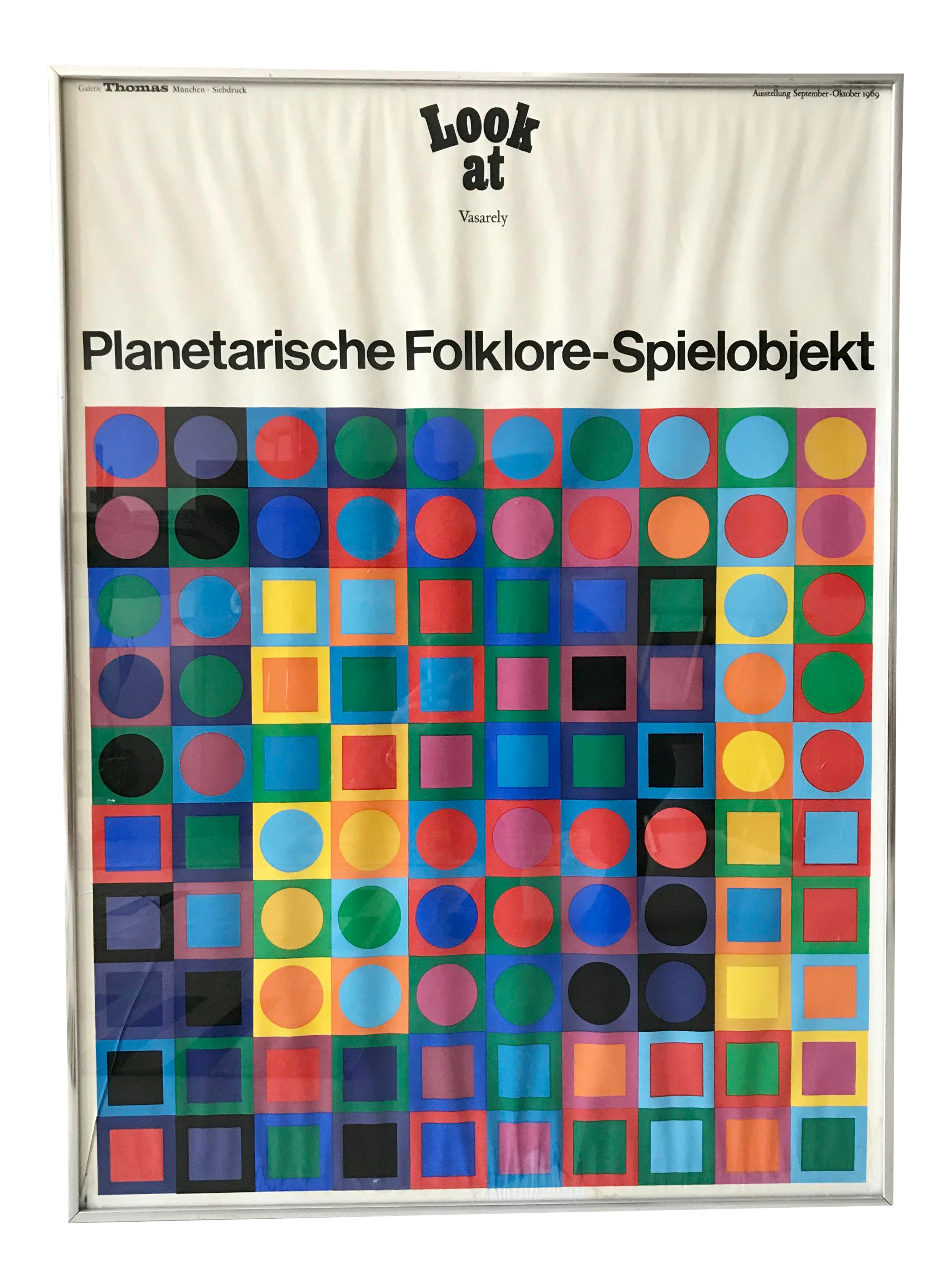 1960s Vintage Victor Vasarely Planetarische Folklore Spielobjekt