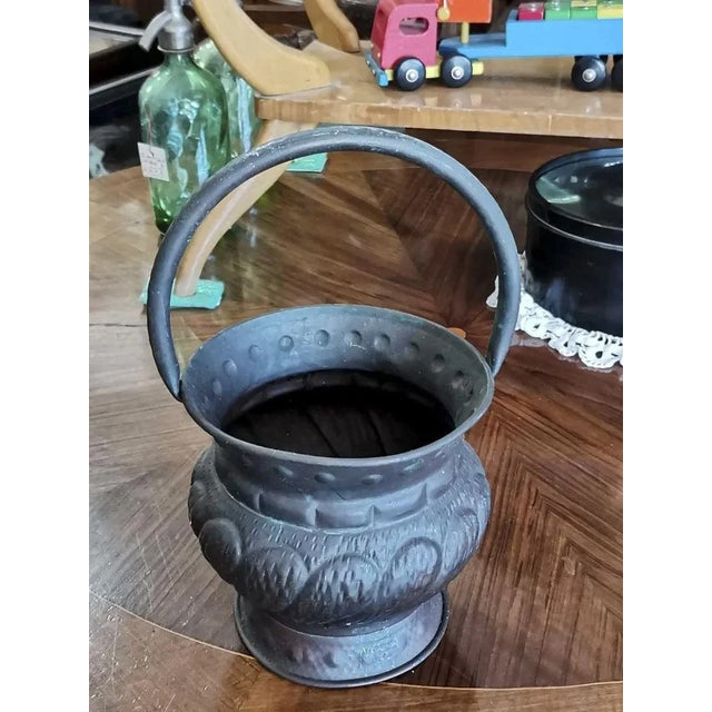 Italian Copper Paper Basket, 1950s For Sale - Image 4 of 6