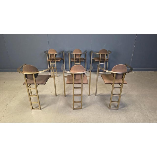 Vintage Dining Chairs by Belgochrom, 1980s, Set of 6 For Sale - Image 10 of 15