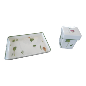 Hermes Mesclun Porcelain Small Tray and Trinket Box