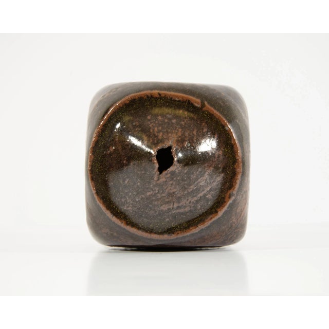 Mid-Century Modern Studio Pottery Vase Signed by Richard Peeler For Sale - Image 3 of 5