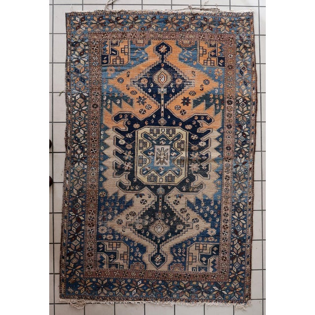1900s, Handmade Antique Caucasian Shirvan Rug 4.1' X 6.2' For Sale - Image 13 of 14