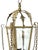 Vintage Large Metal & Glass Hanging Candle Lantern For Sale - Image 4 of 6