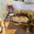 French French Louis XV Loveseat Settee With Floral Garden Upholstery & Hand-Gilded Gold Leaf Frame For Sale - Image 3 of 3