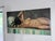 Cream Large Mid-Century Modern Reclining Nude Oil Painting, Circa 1950s For Sale - Image 8 of 12