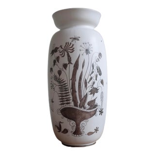 1960s Stig Lindberg Ceramic Grazia Vase For Sale