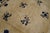 Antique Peking Chinese Classic Traditional Floral Ivory Square 1880s Rug For Sale - Image 9 of 11