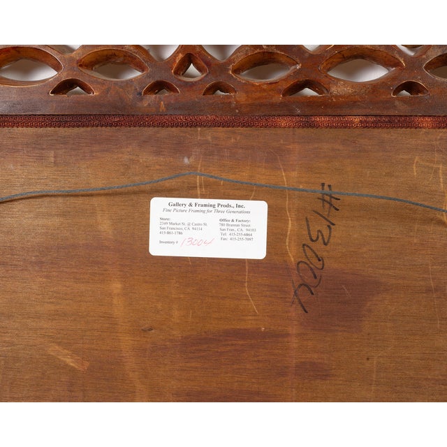 Mid-Century Italian Rococo Style Giltwood Ribbon Wall Mirror For Sale - Image 17 of 18