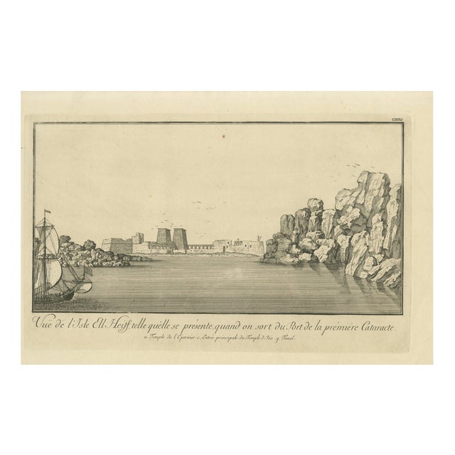 Island of Philae from the First Cataract, 1755, Paper For Sale