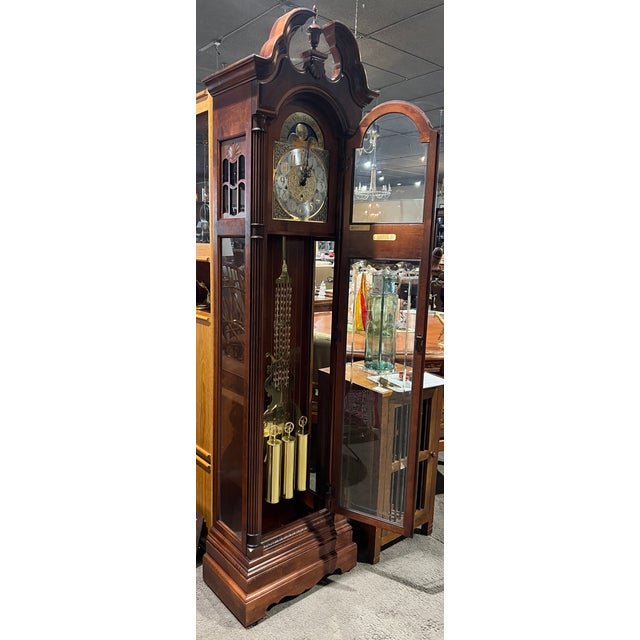 1990s Howard Miller Landsbury Grandfather Clock Chairish