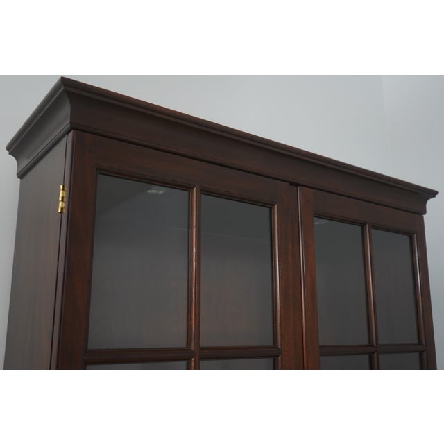 Wood Stickley Colonial Williamsburg Mahogany 2 Door Bookcase For Sale - Image 7 of 18