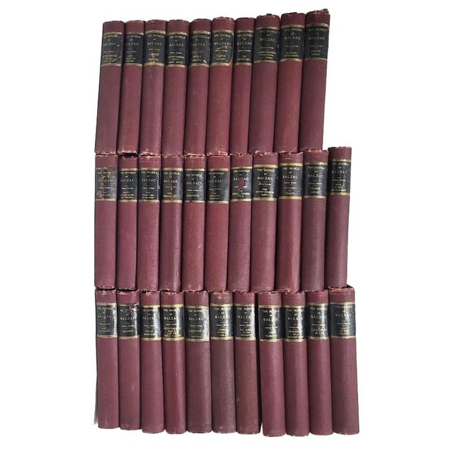 32 Volumes The Novels Of Balzac C1898 LE Library Edition. #635/1250 Rare Library edition,#635 of 1250 copies, deckled...