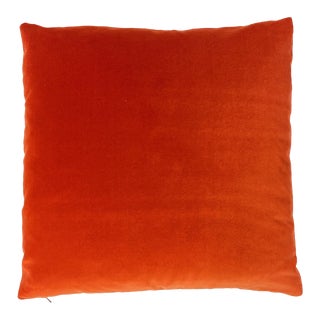 Designers Guild Varese Cotton Velvet, Burnt Orange Terra Cotta Pillow For Sale